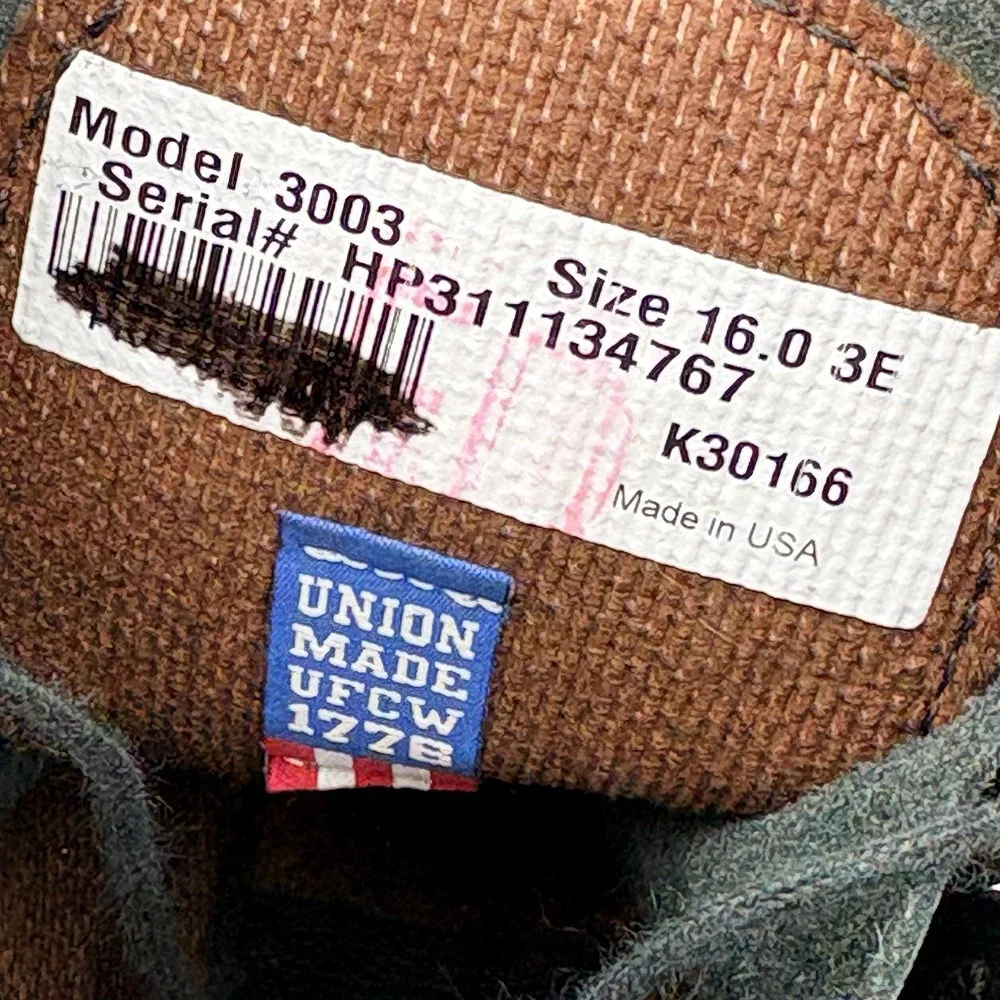 Honeywell PRO Warrington 3003 Steel Toe Firefighter Station Duty Boot USA 16 EEE